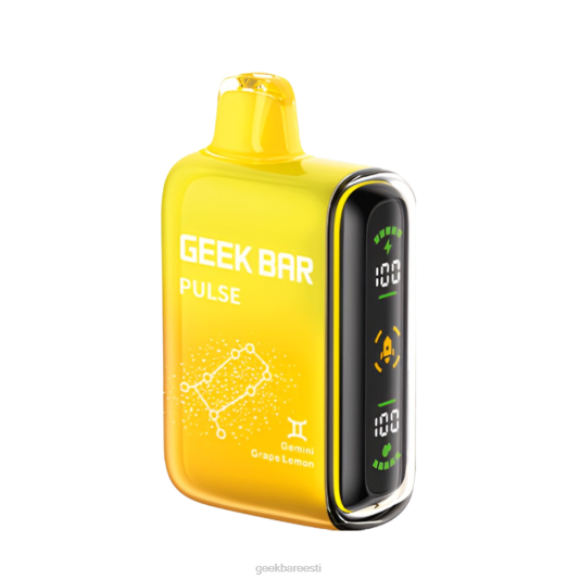 Geek Bar Pulse 15k ühekordne vape gemini viinamarja sidrun 2VDBX50 | Geek Bar Vape Price