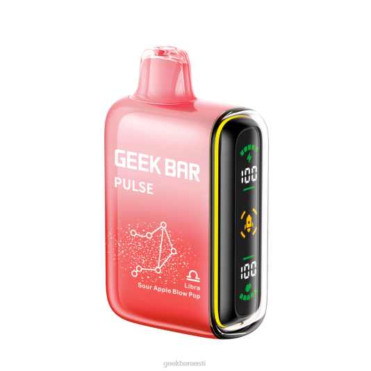 Geek Bar Pulse 15k ühekordne vape kaalud hapu õuna löök pop 2VDBX53 | Geek Bar Shop