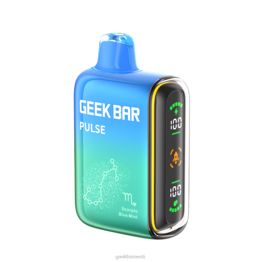 Geek Bar Pulse 15k ühekordne vape skorpioni sinine piparmünt 2VDBX60 | Geek Bar Vape Price